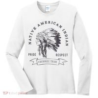 Cherokee Tribe Native American Indian Pride Respect Women's Long Sleeve Shirt thumb 0
