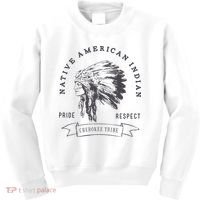Cherokee Tribe Native American Indian Pride Respect Kids Sweatshirt thumb 0