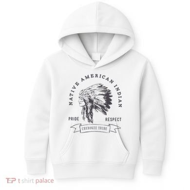 Cherokee Tribe Native American Indian Pride Respect Kids Hoodie