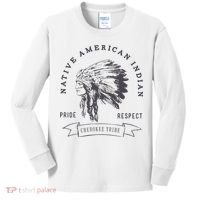 Cherokee Tribe Native American Indian Pride Respect Kids Long Sleeve Shirt thumb 0