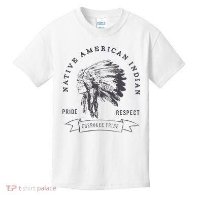 Cherokee Tribe Native American Indian Pride Respect Kids T-Shirt