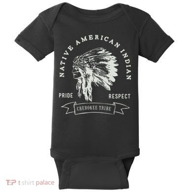 Cherokee Tribe Native American Indian Pride Respect Design Baby Bodysuit