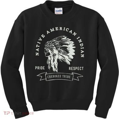 Cherokee Tribe Native American Indian Pride Respect Design Kids Sweatshirt