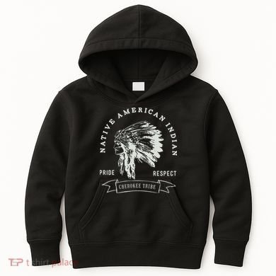 Cherokee Tribe Native American Indian Pride Respect Design Kids Hoodie