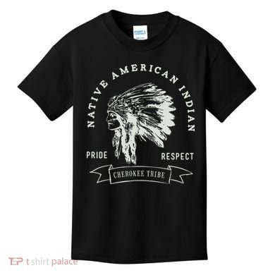 Cherokee Tribe Native American Indian Pride Respect Design Kids T-Shirt