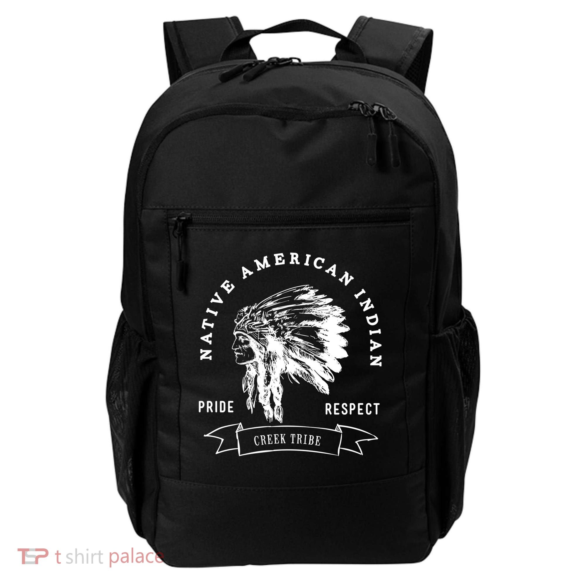Creek Tribe Native American Indian Pride Respect Honor Gift Backpack