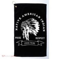 Creek Tribe Native American Indian Pride Respect Honor Gift Golf Towel thumb 0