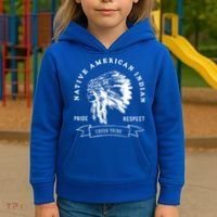 Creek Tribe Native American Indian Pride Respect Honor Gift Kids Hoodie thumb 3