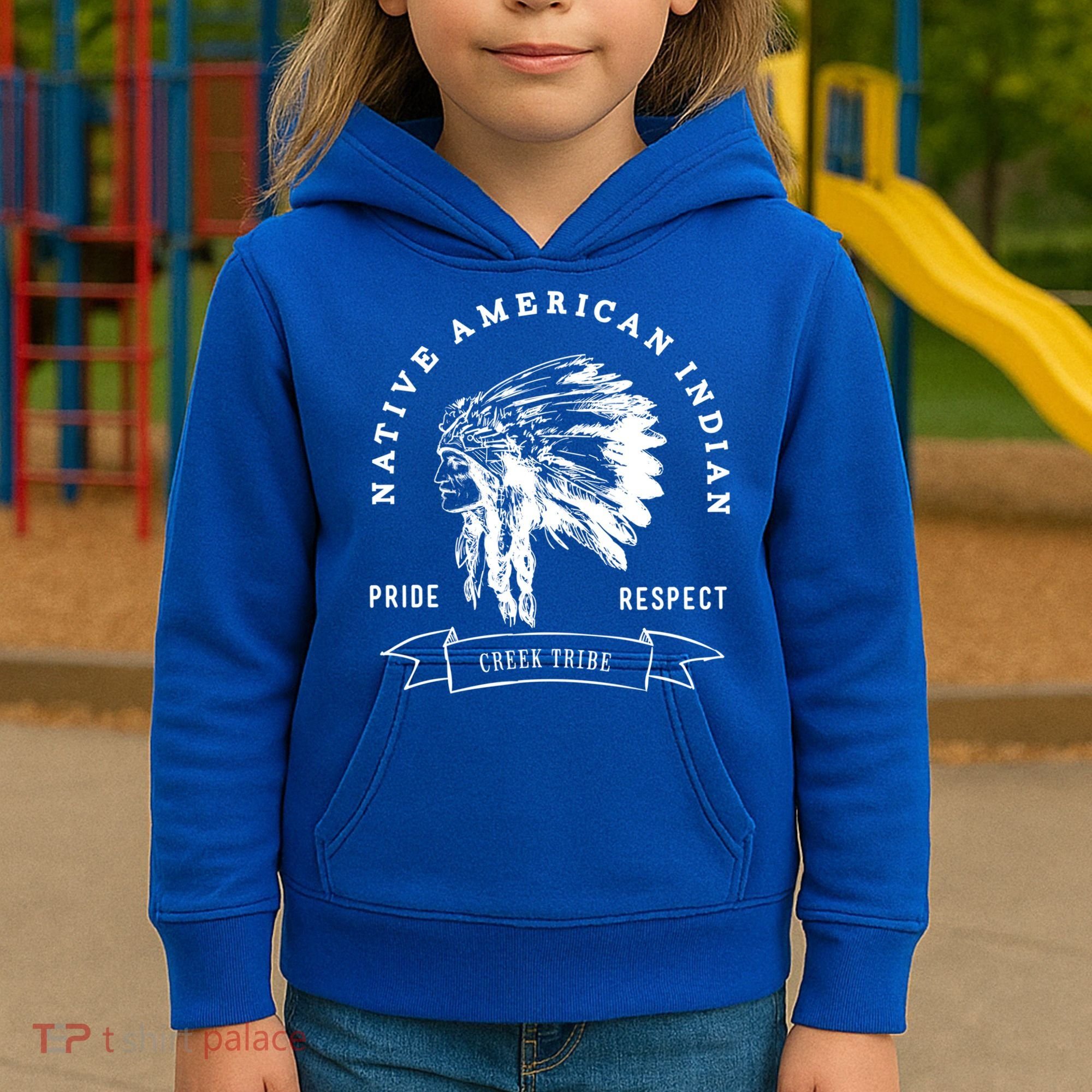 Creek Tribe Native American Indian Pride Respect Honor Gift Kids Hoodie