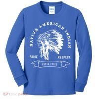 Creek Tribe Native American Indian Pride Respect Honor Gift Kids Long Sleeve Shirt thumb 0