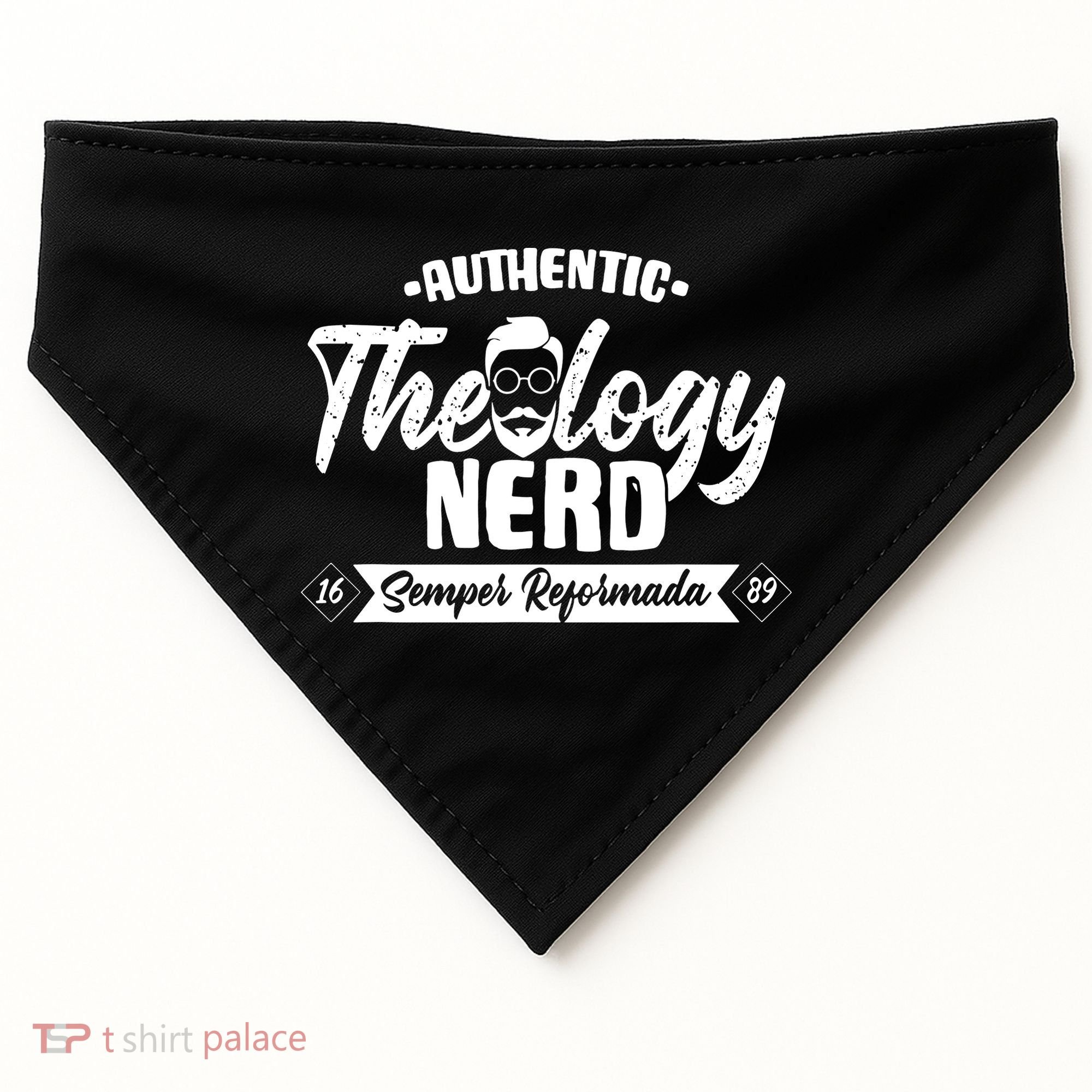 Christian Theology Nerd 1689 Reformed Seminary USA-Made Doggie Bandana