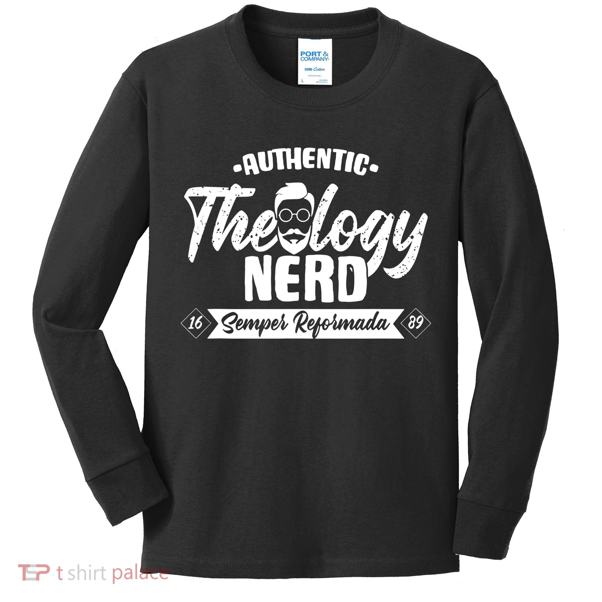 Christian Theology Nerd 1689 Reformed Seminary Kids Long Sleeve Shirt