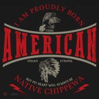 Chippewa Tribe Native American Indian Strong Pride Retro Gift Ornament thumb 1