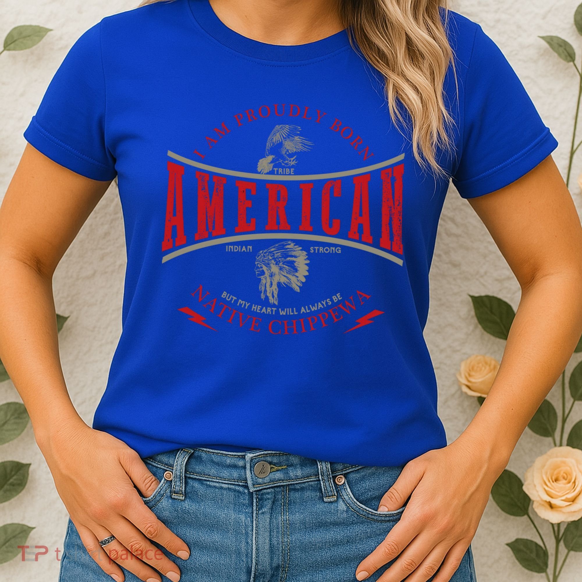 Chippewa Tribe Native American Indian Strong Pride Retro Gift Women's T-Shirt