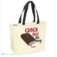 Crack This Not Drugs Holy Bible Christian God Saying Tote Bag thumb 2