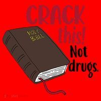 Crack This Not Drugs Holy Bible Christian God Saying Santa Hat thumb 1