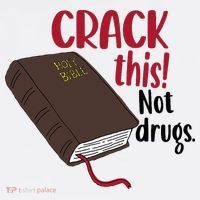 Crack This Not Drugs Holy Bible Christian God Saying Ornament thumb 1