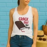 Crack This Not Drugs Holy Bible Christian God Saying Women's Tank Top thumb 2