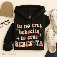 Cute Tu No Eres Bebecita To Eres Bebesota B Bunny Retro Hoodie thumb 4