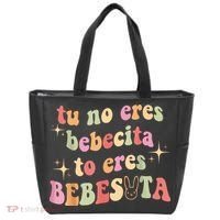 Cute Tu No Eres Bebecita To Eres Bebesota B Bunny Retro Tote Bag thumb 0
