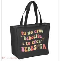 Cute Tu No Eres Bebecita To Eres Bebesota B Bunny Retro Tote Bag thumb 2