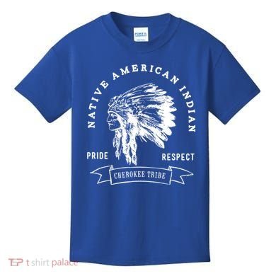 Cherokee Tribe Native American Indian Pride Respect Design Great Gift Kids T-Shirt