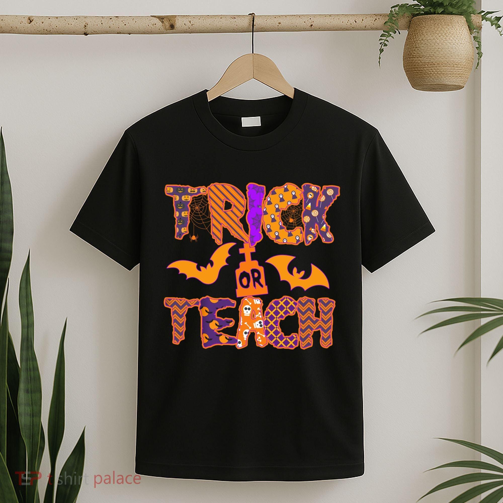 Cute Trick Or Treat Halloween Patterns T-Shirt