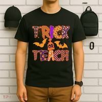 Cute Trick Or Treat Halloween Patterns T-Shirt thumb 6