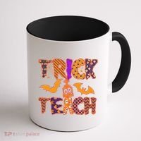 Cute Trick Or Treat Halloween Patterns Coffee Mug thumb 1