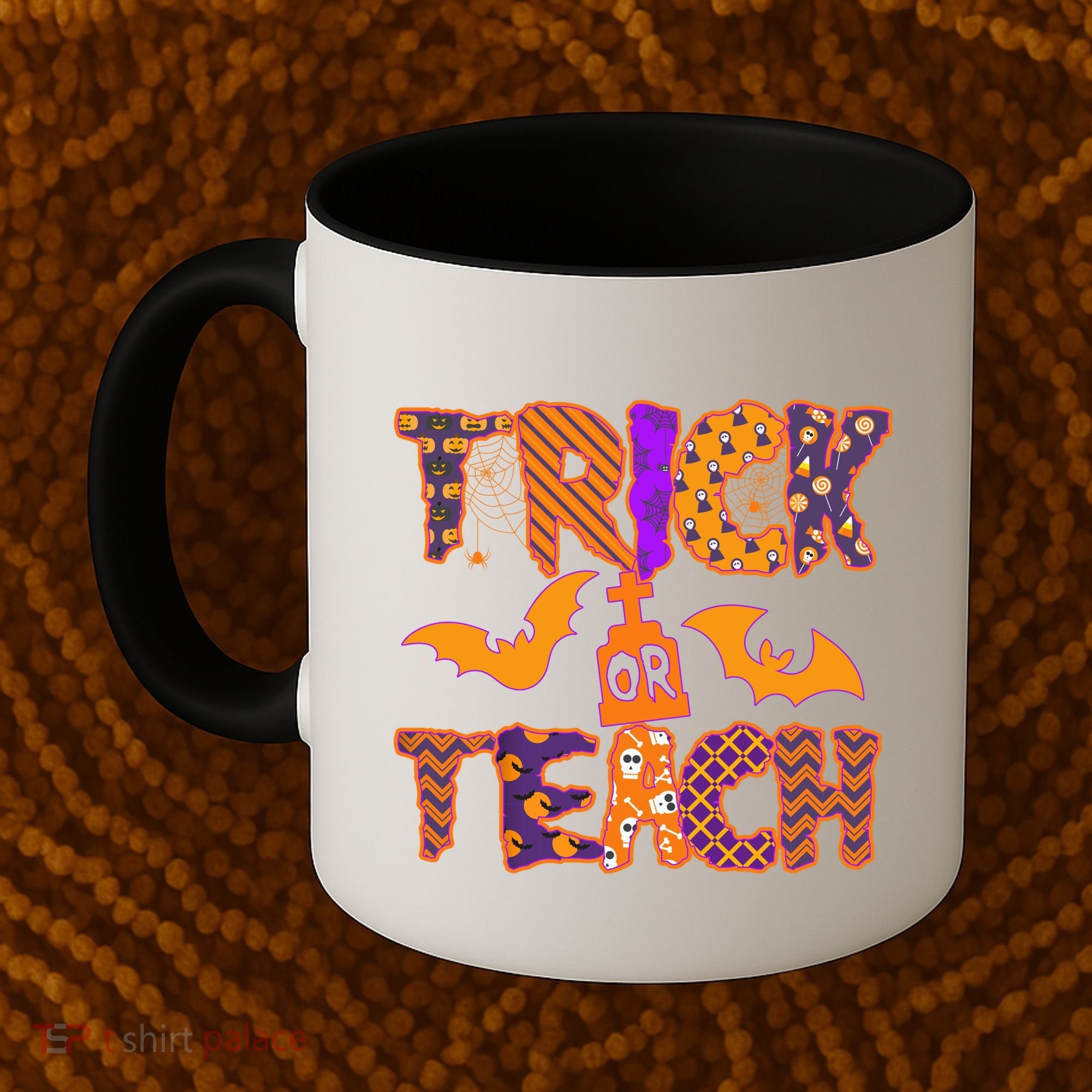 Cute Trick Or Treat Halloween Patterns Coffee Mug