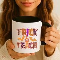 Cute Trick Or Treat Halloween Patterns Coffee Mug thumb 3