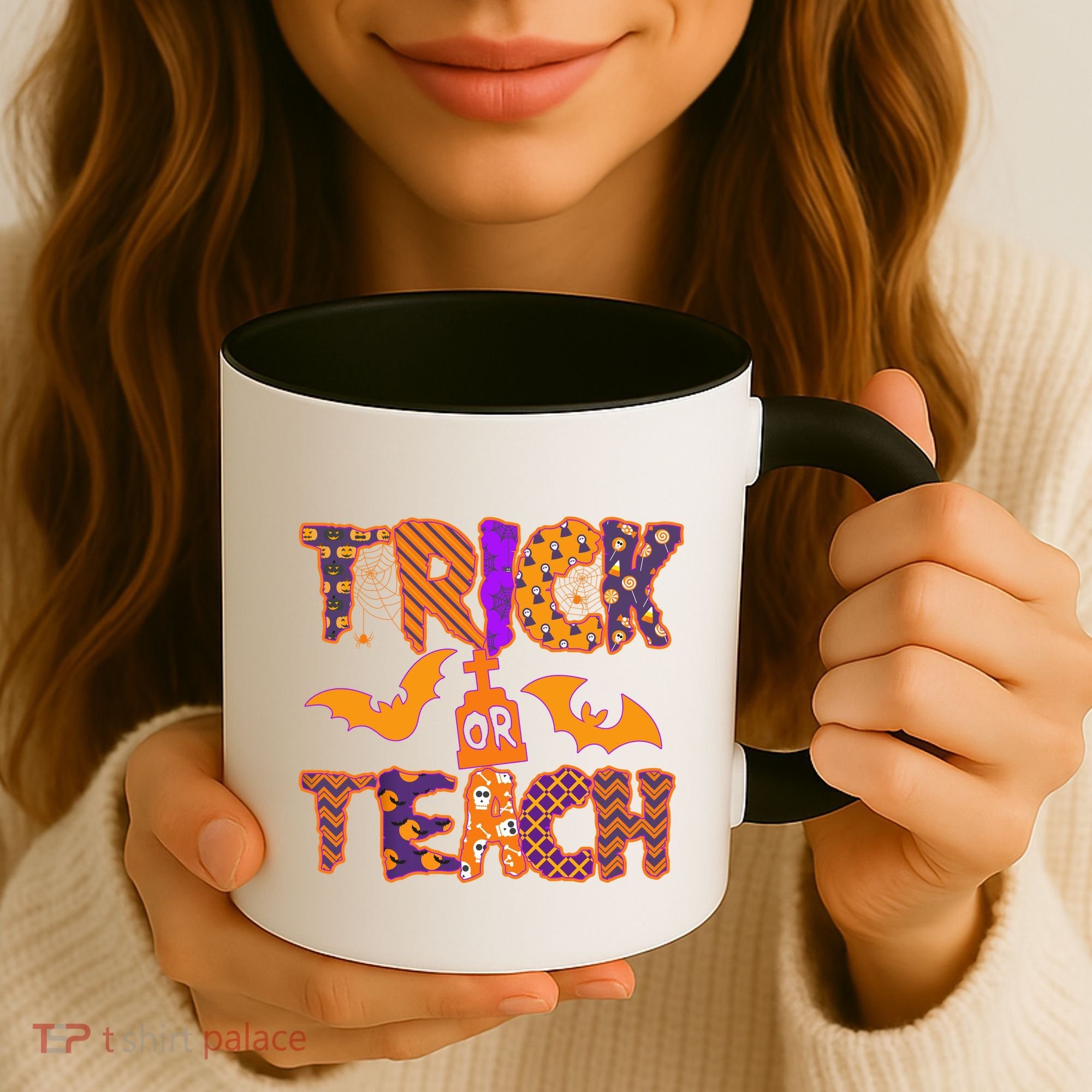 Cute Trick Or Treat Halloween Patterns Coffee Mug