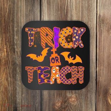 Cute Trick Or Treat Halloween Patterns Coaster
