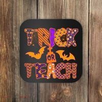 Cute Trick Or Treat Halloween Patterns Coaster thumb 0