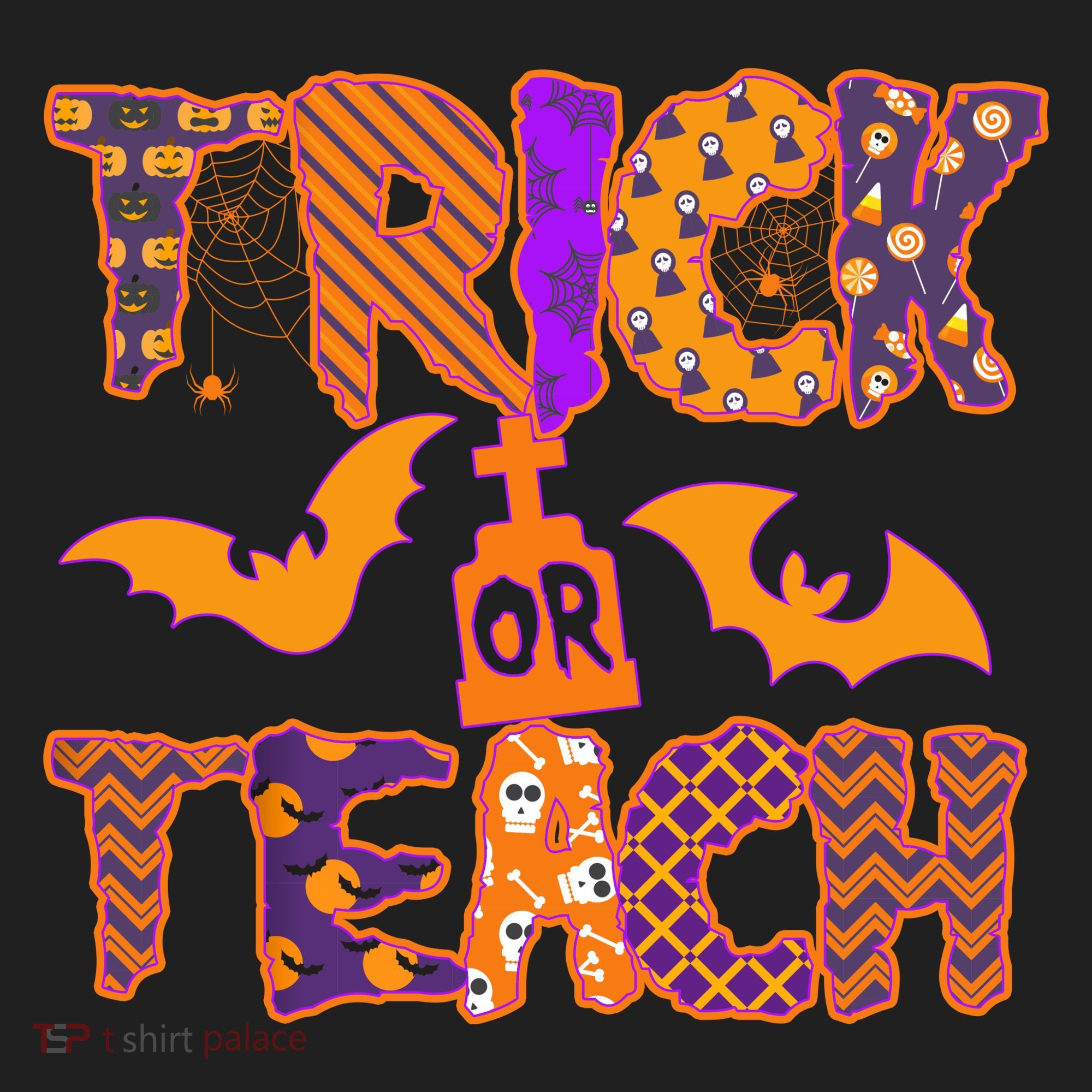 Cute Trick Or Treat Halloween Patterns Tumbler
