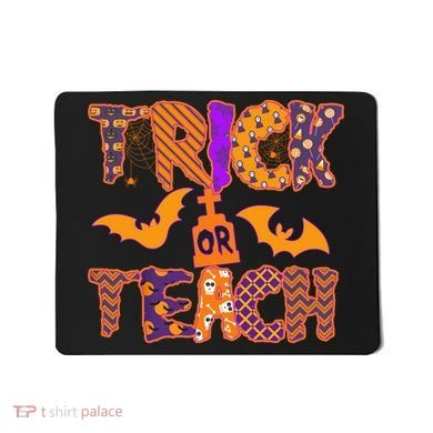 Cute Trick Or Treat Halloween Patterns Mousepad