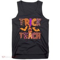 Cute Trick Or Treat Halloween Patterns Tank Top thumb 0