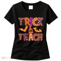 Cute Trick Or Treat Halloween Patterns Women's T-Shirt thumb 0