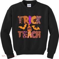 Cute Trick Or Treat Halloween Patterns Kids Sweatshirt thumb 0