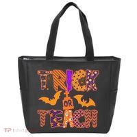 Cute Trick Or Treat Halloween Patterns Tote Bag thumb 0
