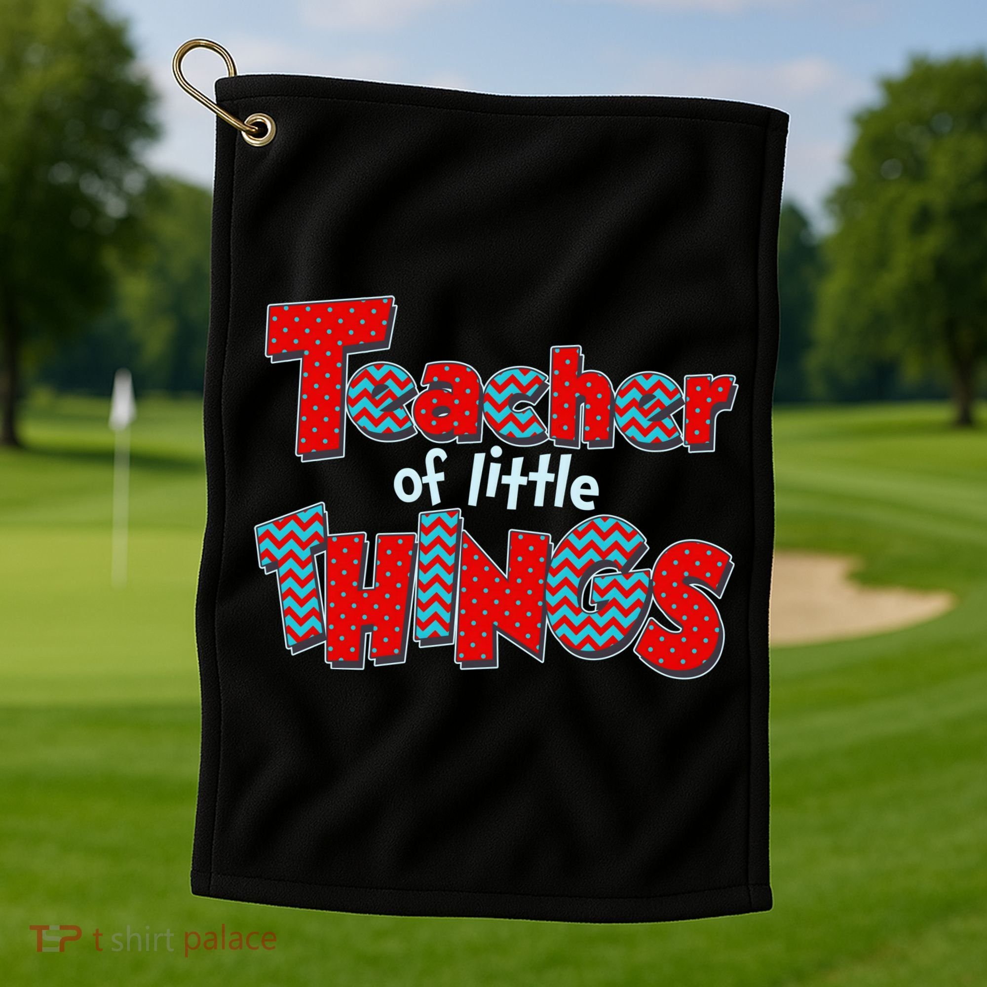 Cute Teacher Of Little Things Golf Towel
