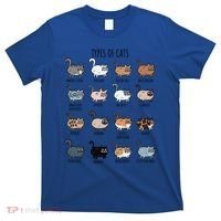 Cute Types Of Cat Lady Bir Bengal Nebelung Persian Gift T-Shirt thumb 0