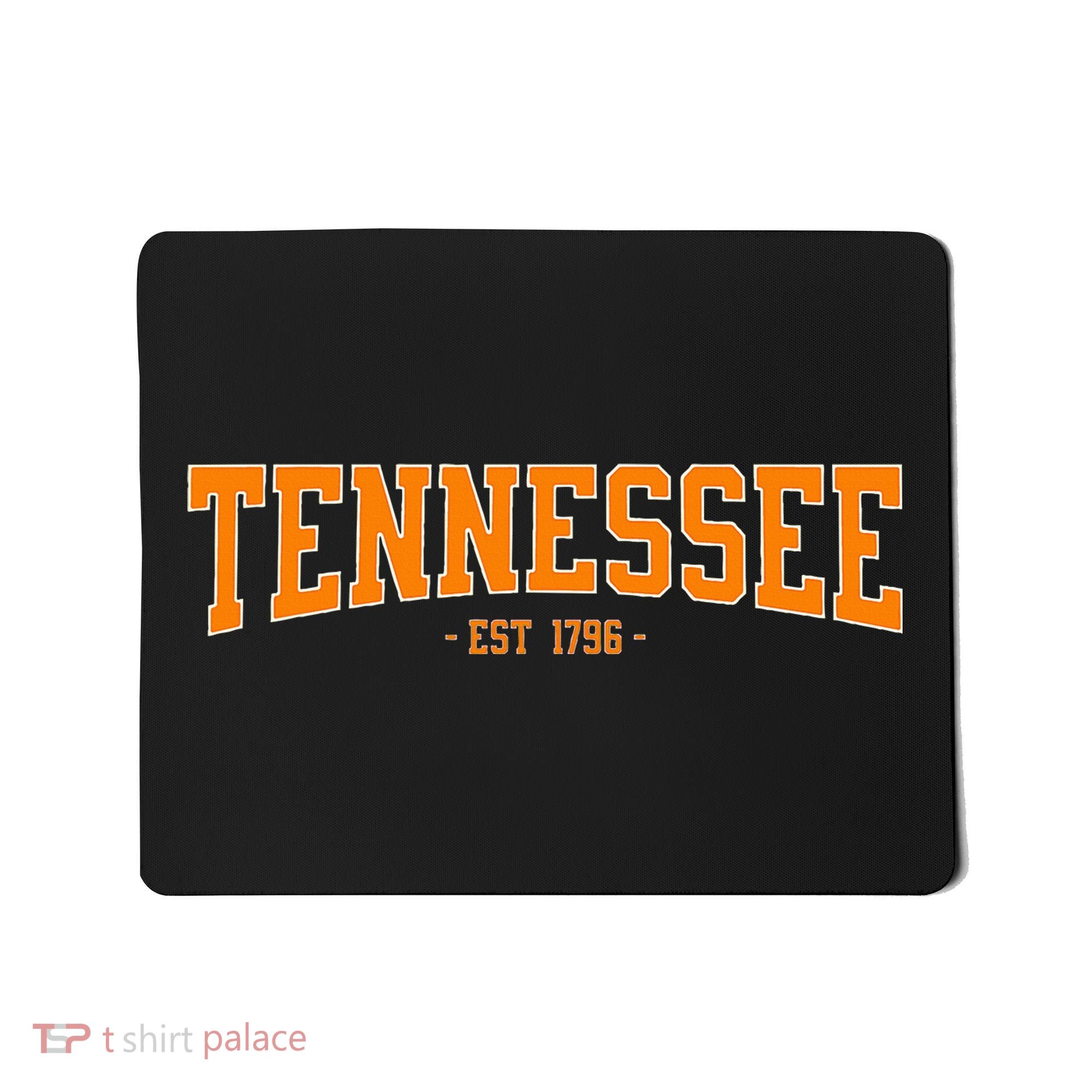 Classic Tn Orange Print Retro Varsity Tennessee Mousepad