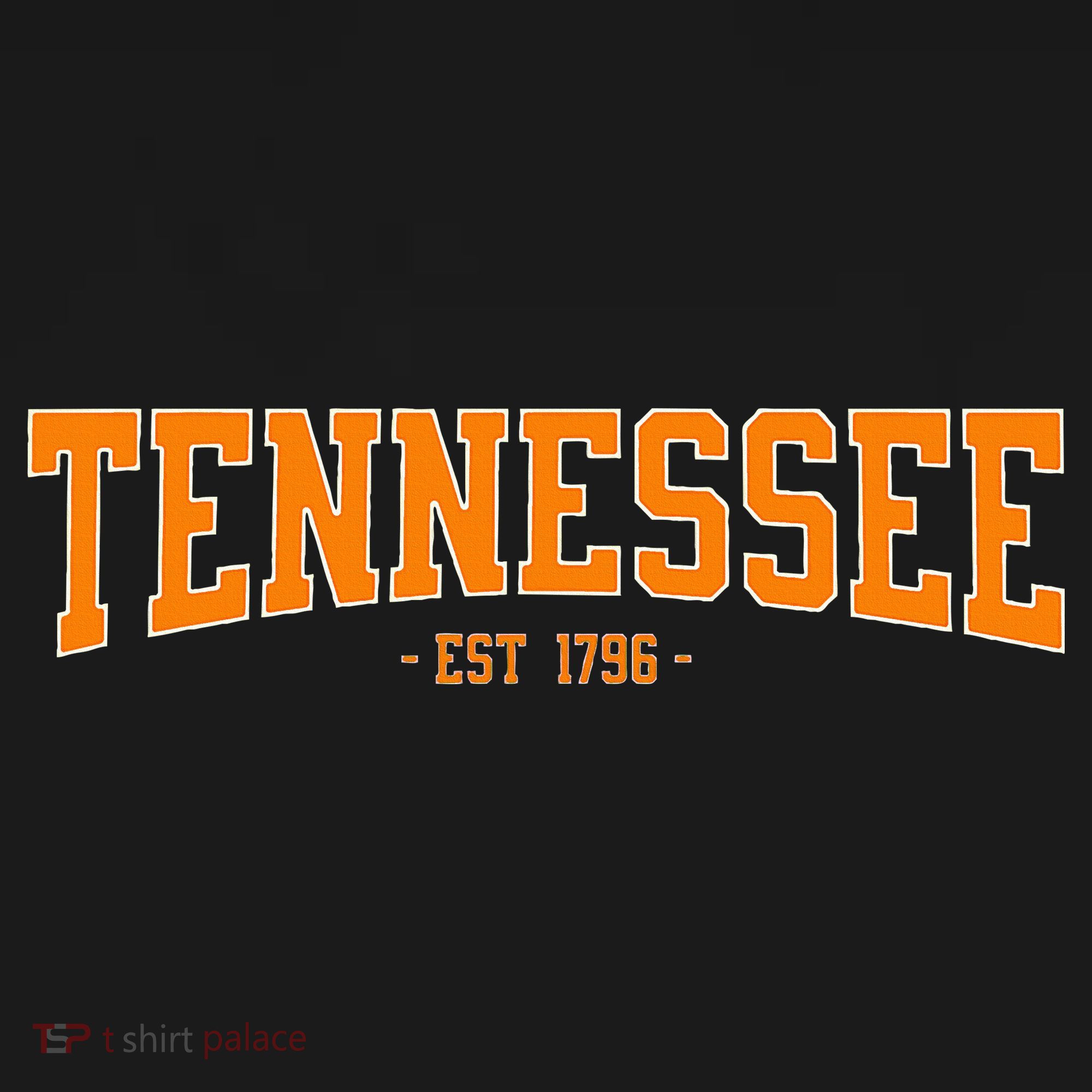 Classic Tn Orange Print Retro Varsity Tennessee Mousepad