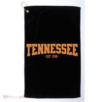 Classic Tn Orange Print Retro Varsity Tennessee Golf Towel thumb 0