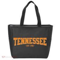 Classic Tn Orange Print Retro Varsity Tennessee Tote Bag thumb 0