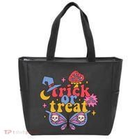 Cute Trick Or Treat Moon Night Butterfly Halloween Tote Bag thumb 0
