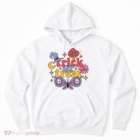 Cute Trick Or Treat Moon Night Butterfly Halloween Hoodie thumb 0