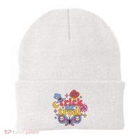 Cute Trick Or Treat Moon Night Butterfly Halloween Beanie thumb 0