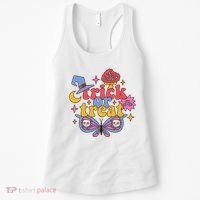 Cute Trick Or Treat Moon Night Butterfly Halloween Women's Tank Top thumb 0